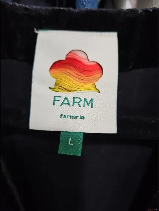 New, Farm Rio Arabesque Mix Scarves Floral Velvet Wrap Minidress Sz L #MD1629 - Picture 9 of 10